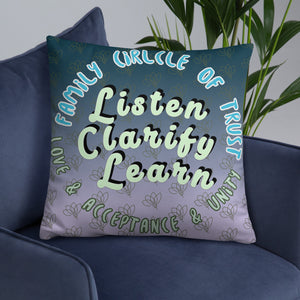 Family Time Conversation Pillow - Stronger Solutions